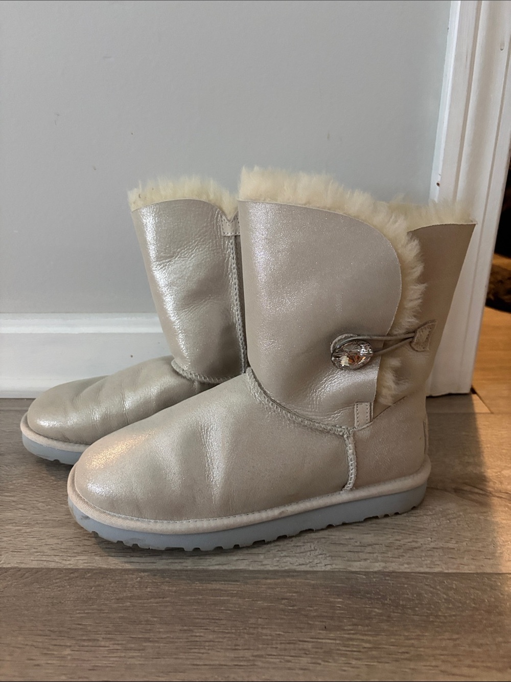 White “I Do” Uggs